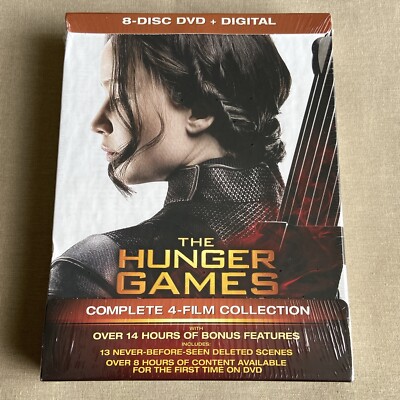 The Hunger Games Complete Trilogy 1-4 (DVD & Digital NEW 8-Disc Set) Mockingjay+