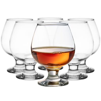 Glasmark KROSNO 350ml Set 6 Cognacglas Brandy Hochglanz Perfekt für Zuhause