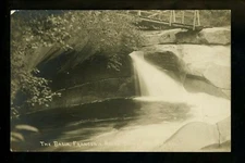 Real Photo postcard RPPC New Hampshire NH White Mts. Franconia Notch Basin