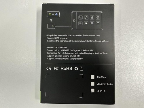 Carplay Wireless Adapter, 2024 USB CarPlay Wireless Mini Dongle with USB C/A ... - Picture 10 of 12