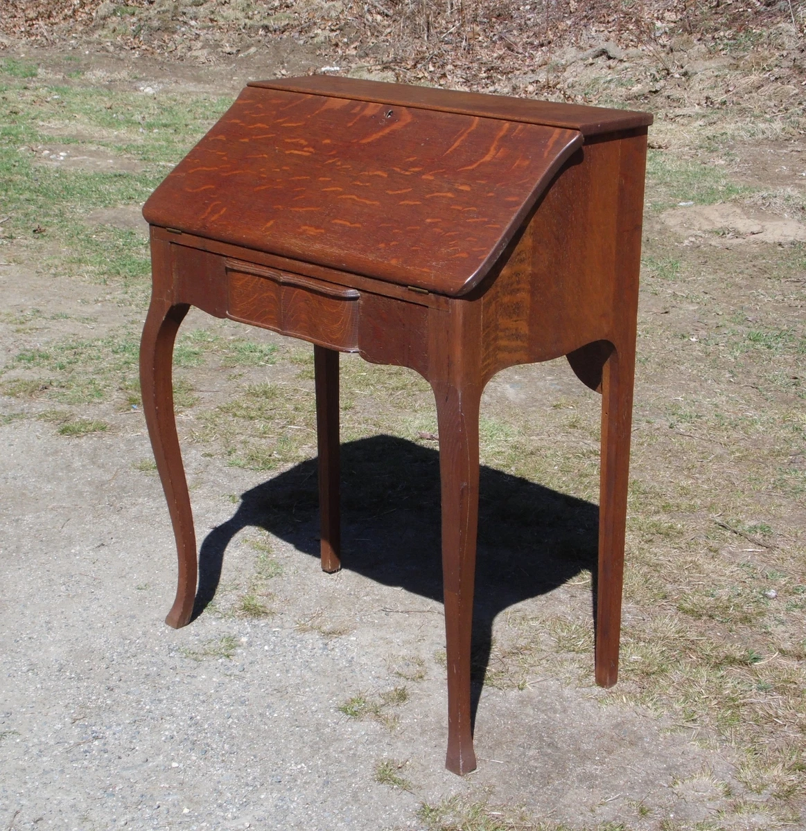 Antique tiger on sale oak desk
