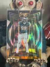 2024 Panini Select - Concourse Jalen Carter #65 Black & Gold Shock Prizm