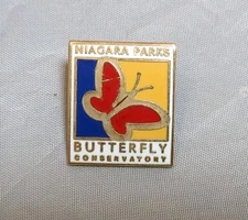 Vintage Niagara Parks Butterfly Conservation Enamel Souvenir Pin