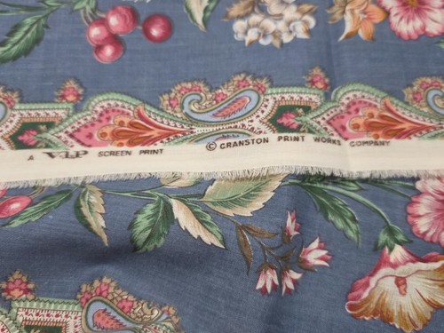 VIntage VIP Screen Print Cranston Print Works Company Fabric - Picture 2 of 3