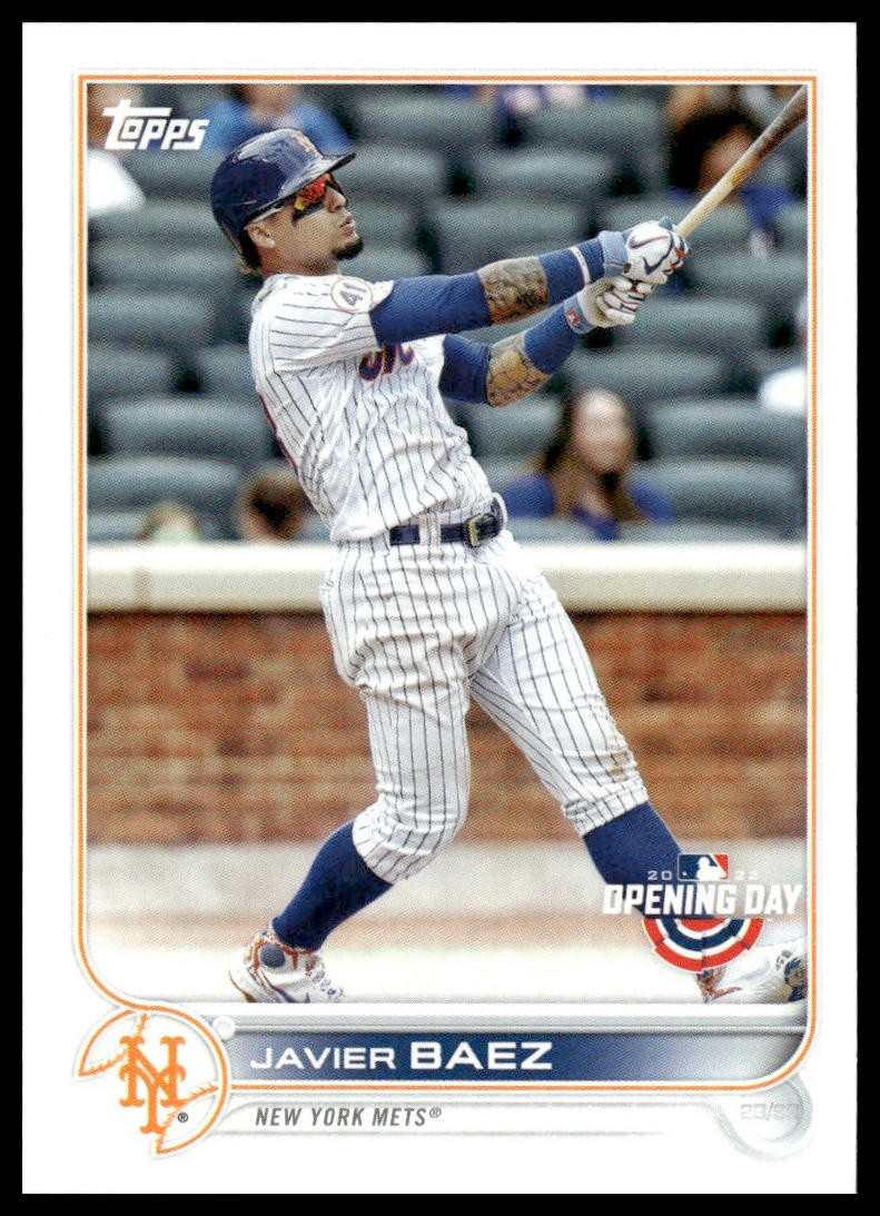 2022 Topps Opening Day Javier Baez #79 New York Mets