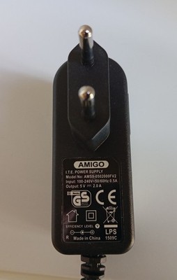 Original Netzteil Amigo AMS9-0502000FV2 Output:5V-2A Stecker 