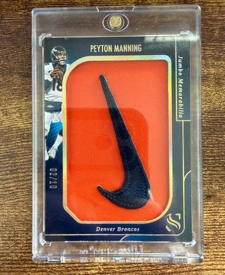2025 Panini Silhouette PEYTON MANNING 02/10 Jumbo NIKE SWOOSH Denver Memorabilia