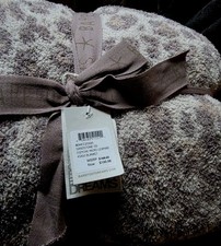 Barefoot Dreams CC Micro Leopard Sandstone Throw 45x60 NWT MSRP $168/101 - SAVE