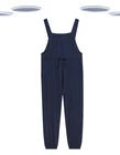 Ex White Stuff Women's Dungarees - Sleeveless Jersey Navy (Slight Defect)