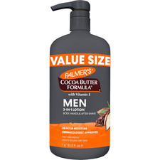 Palmer's Cocoa Butter Formula Men's Face Moisturizer Body Lotion for Dry Skin,