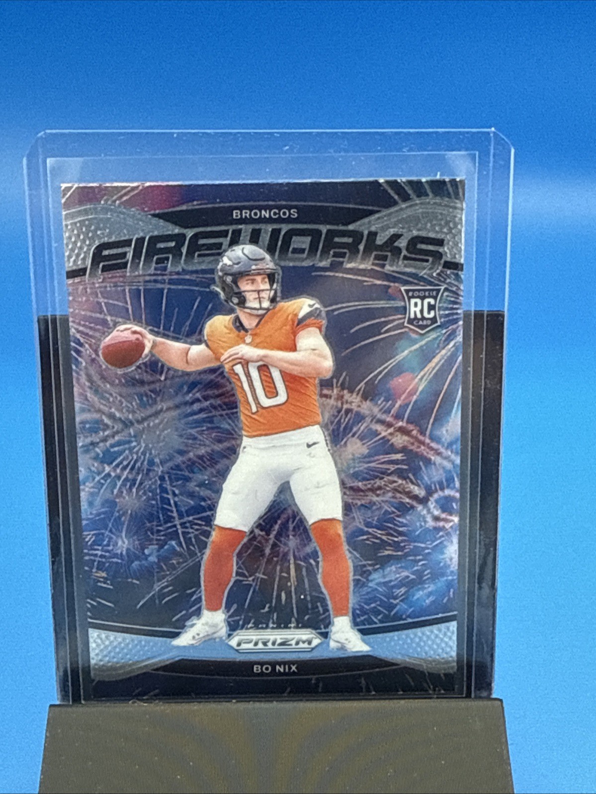 2024 Panini Prizm - Fireworks Bo Nix #23 (RC)