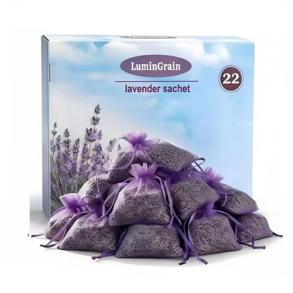 Lavendel DuftsäCkchen – 22X Echter Getrockneter Lavendel – Starker Mottenschutz-image