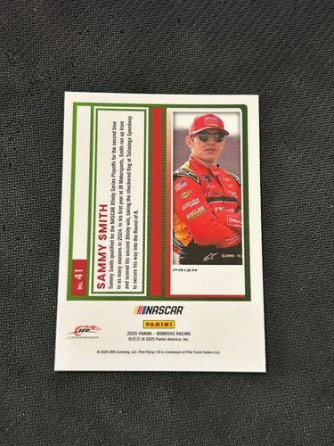 2025 Donruss Racing NASCAR Optic Orange Velocity Sammy Smith #41 - Picture 2 of 2