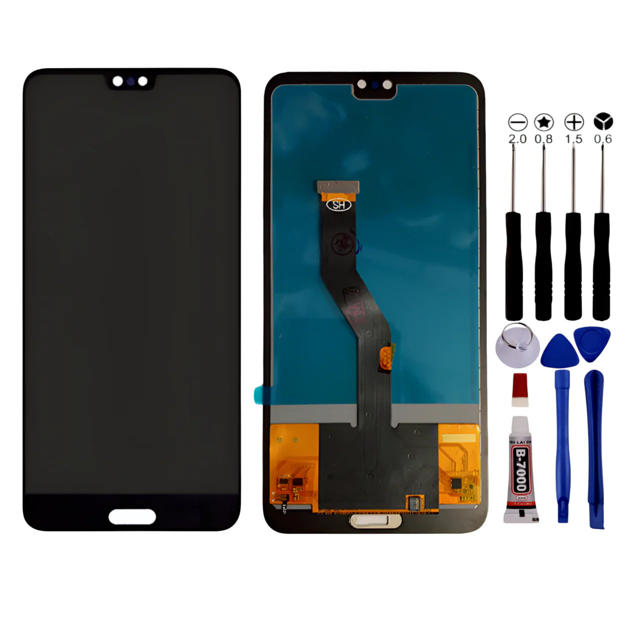 Écran Huawei P20 Pro Noir avec Vitre Tactile et Châssis Intégré pour Réparation