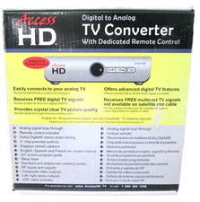 Access HD TV Converter Digital to Analog Convertor W/Remote - DTA1080D