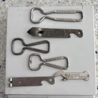 LOT OF 6  VINTAGE BEER BOTTLE OPENERS Coca Cola, Budweiser, Pabst, Dixie, Acme