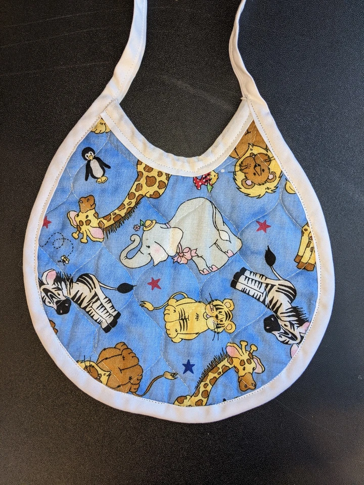 Детский нагрудник Wendy's в винтажном стиле стеганая хлопок цирковые животные - Изображение 2 из 4
