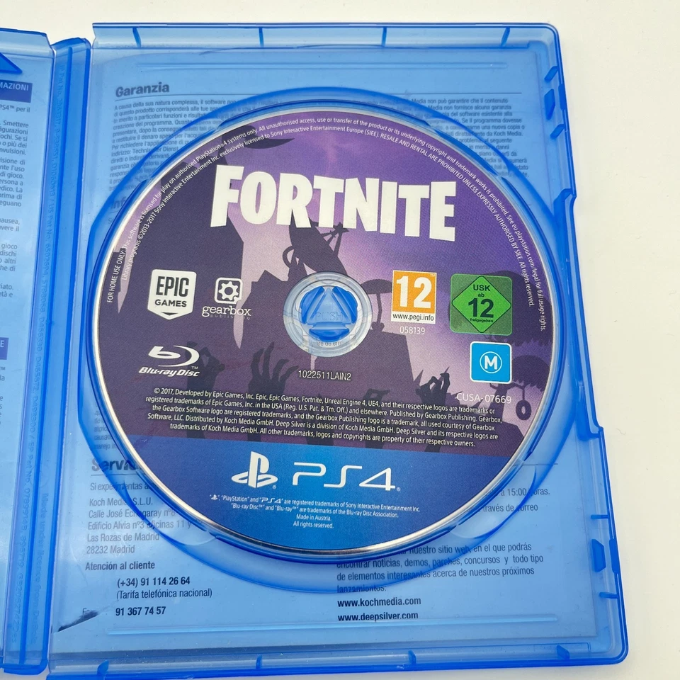 Fortnite Playstation 4 PS4 PAL Versione Italiana Rara copia fisica da collezione - Immagine 4 di 4