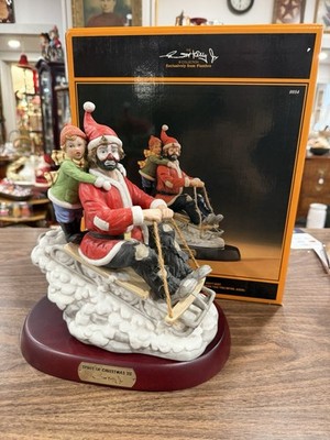 FEmmett Kelly Jr Spirit of Christmas VIII Signature Coll. Flamco Autographed