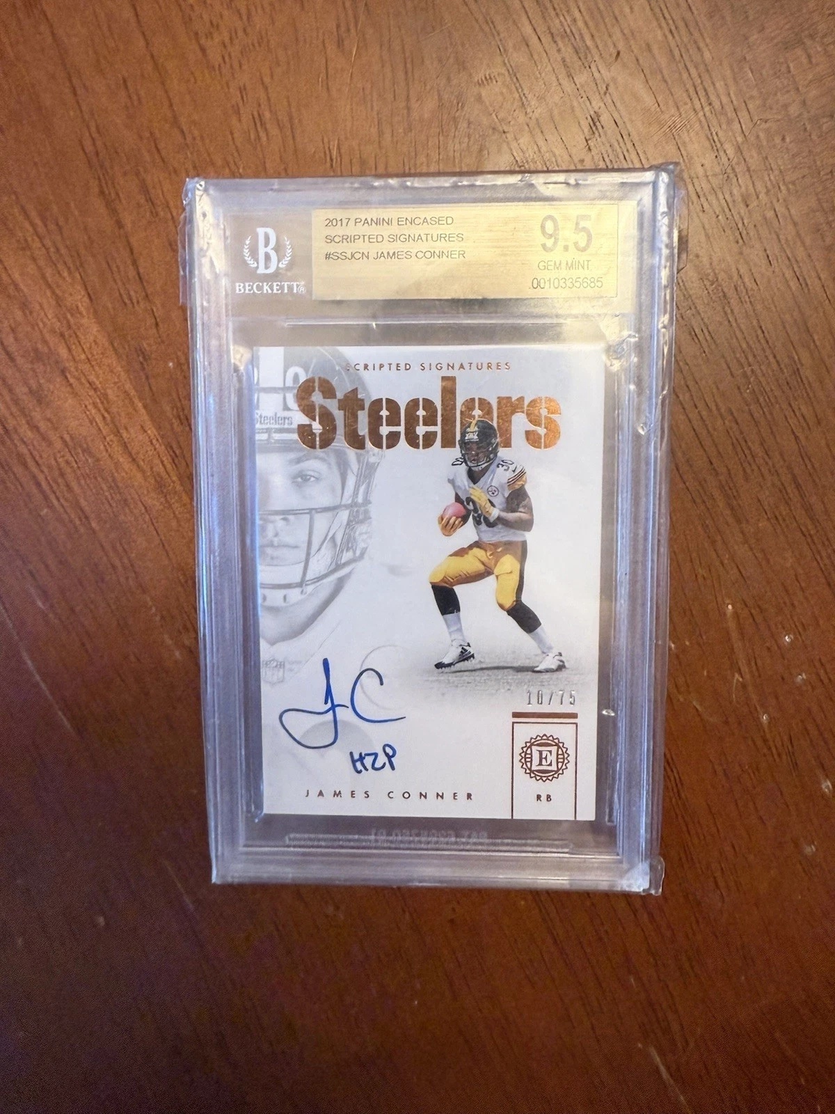 James Conner Panini Encased Scripted Signatures #SSJCN Base