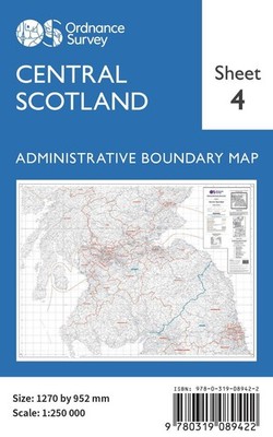 Central Scotland by Ordnance Survey Map Book
