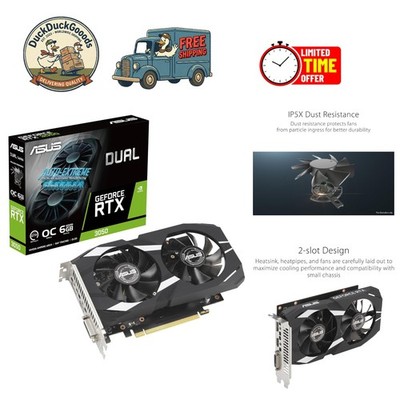 High-Performance Dual RTX 3050 Graphics Card - Axial-Tech & 0dB Cooling