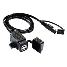 MP0609C 3.1Amp Waterproof Motorcycle Dual USB a - SAE to Dual USB Adapter