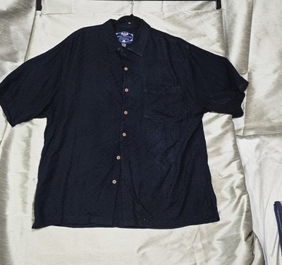 Bahama Beach Club 100% Rayon Button Down Shirt Men's Size Lg Excellent Condition
