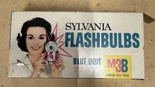 Vintage Sylvania Blue Dot M3 Camera Flash Bulbs Box of 12 New Unused