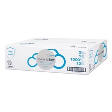 Papernet 410035 3.5" x 1000' 2-Ply Septic Safe Toilet Tissue - White 12/CT New