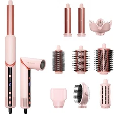 9 in 1 Hair Styler Set & Hair Dryer Brush, 110,000 RPM High-Speed Negative Io...