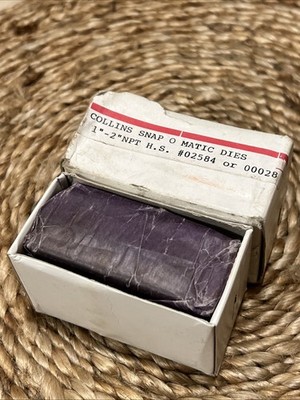 Collins Rothenburger # 2584 1  To 2  HSS NPT Thread Dies (C2)