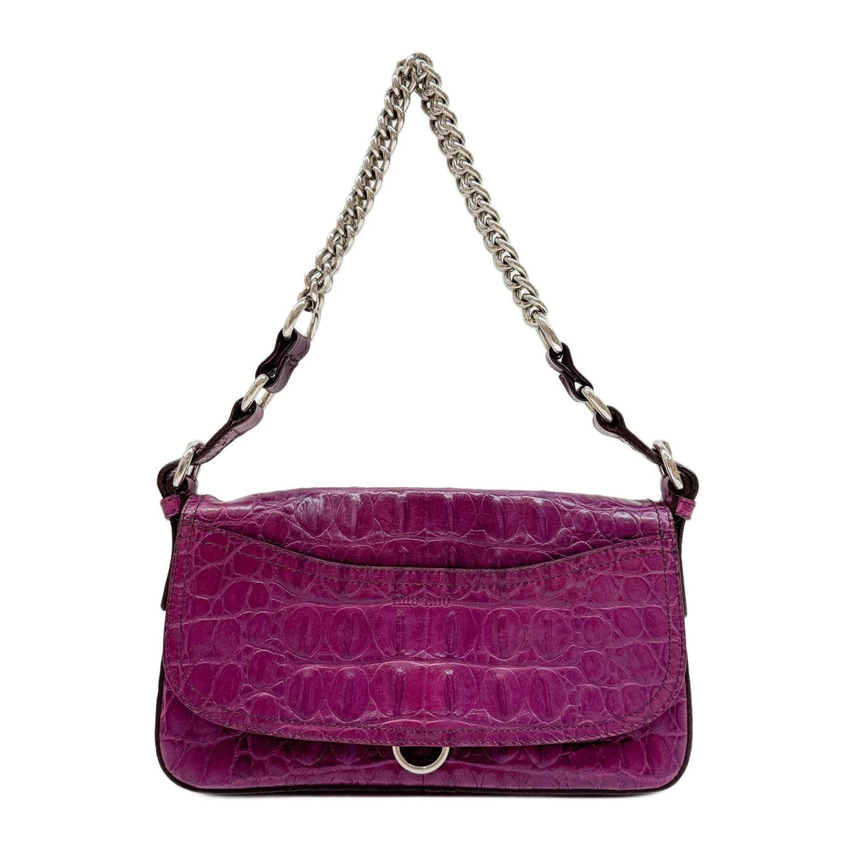 Purple Leather Exterior Miu Miu Bags & Handbags for Women for sale