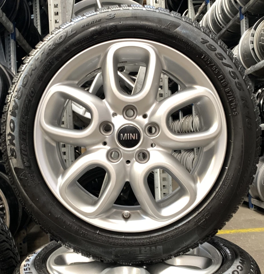 4x Original MINI Winterräder 195/55 R16 87H - für F55 F56 F56 BEV F57 2459 - Bild 2 von 3