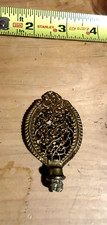 Ornate vintage or antique brass finial for lamp intricate detail