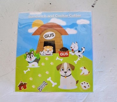 NEW Doggy Dog Bone Sandwich Cutter and Cookie Cutter Set