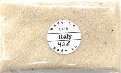 SUPER RARE 1/4 LB 18/0 Antique Off White Venetian Seed Beads