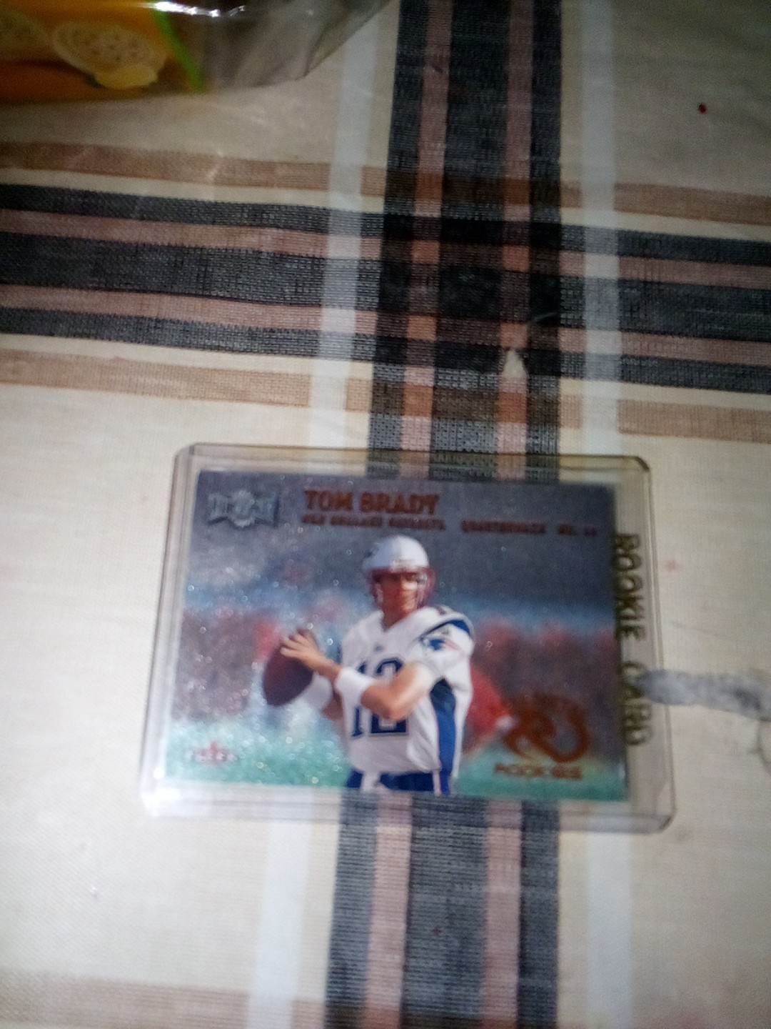 2000 Fleer Metal - Rare Metal Rookies Tom Brady #267 (RC)