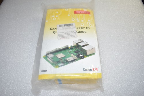 RASPBERRY PI 3 B+ CANAKIT WITH PREMIUM CLEAR CASE & POWER SUPPLY, NEW SEALED