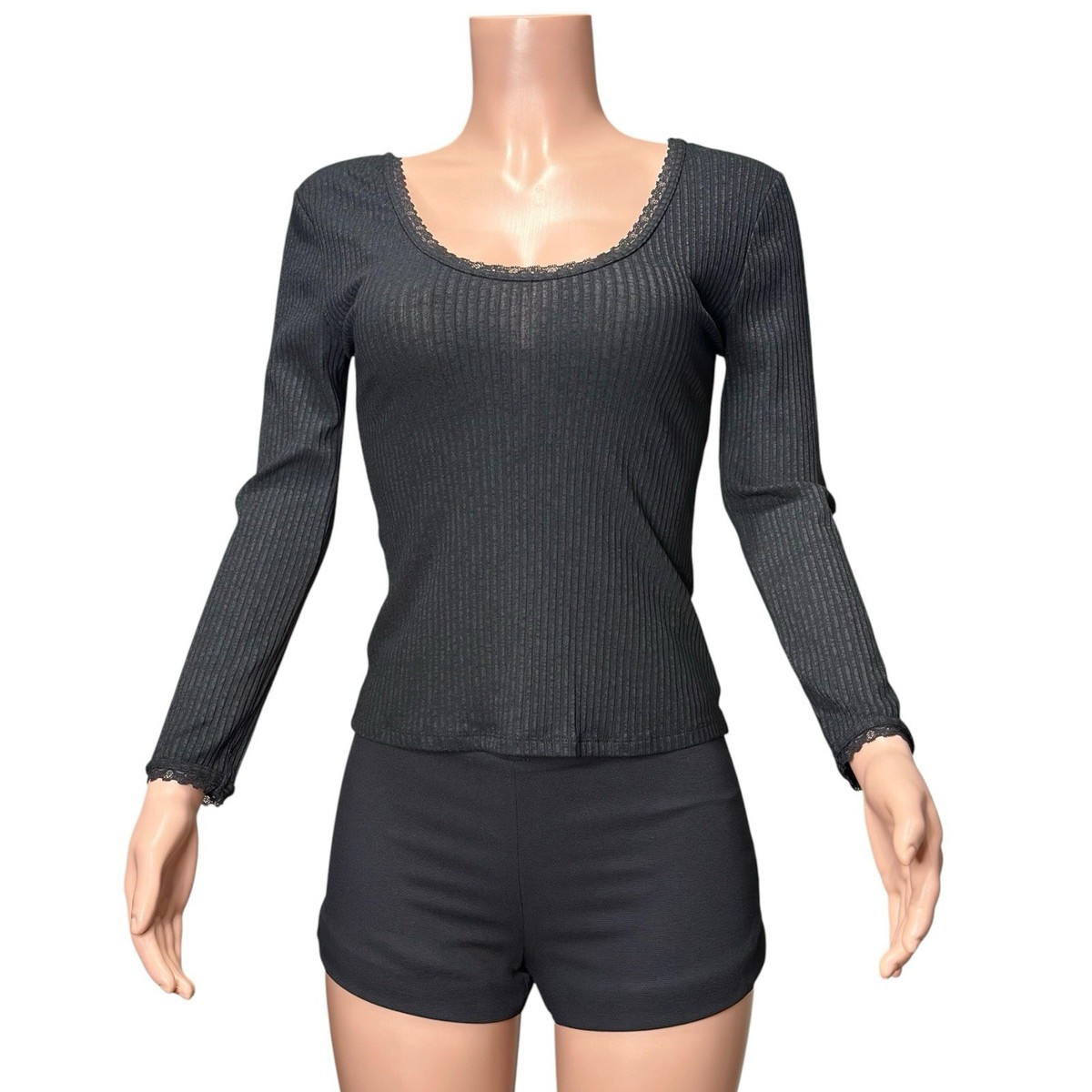 NWT ROUJE PARIS Gio Shirt, Black, FR40/US8 View 3