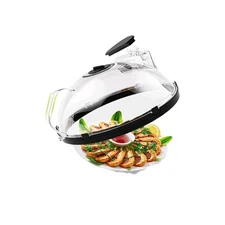 Microwave Splatter Cover Heat Retention, 10 inch Full Clear Microwave Food Cover