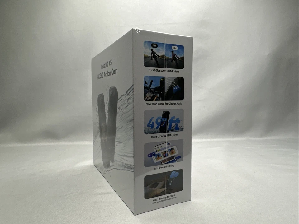 Insta360 X5 8K 360 Action Cam - NEW SEALED! - Image 3 of 4