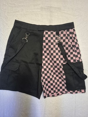 Hot Topic Strap Shorts Sz L Y2K Cyberpunk Punk Goth Grunge Harajuku 80s 90s