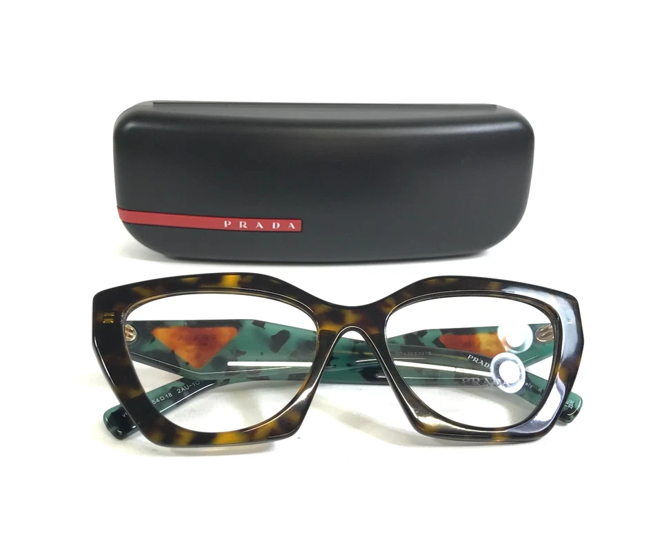 Prada Eyeglasses Frames VPR09Y 2AU-1O1 Tortoise Butterfly Full Rim 54-18-140 - Image 2 of 4