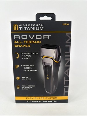 ROVOR All Terrain Shaver microtouch titanium Flex Blade System Idea Village NIB