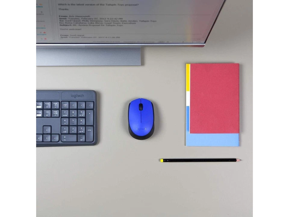 Logitech M170 Wireless Mouse for PC, Mac, Laptop, 2.4 GHz with USB Mini - Image 4 of 4