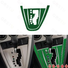 2x Green Carbon Fiber Gear Shift Panel Frame Cover Trim For Toyota Matrix 09-14 2x Green Carbon Fiber Gear Shift Panel Frame Cover Trim For Toyota Matrix 09-14