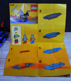 Vintage Lego Castle #6018 BATTLE DRAGON INCOMPLETE with Instructions 1990