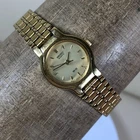 Vtg Seiko SX  Women V401-0091 Dress Gold Tone Quartz Analog 19mm Watch 6 1/2"