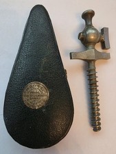 Victorian Champagne Tap In Original Case Silver Plate Circa 1900 Vintage